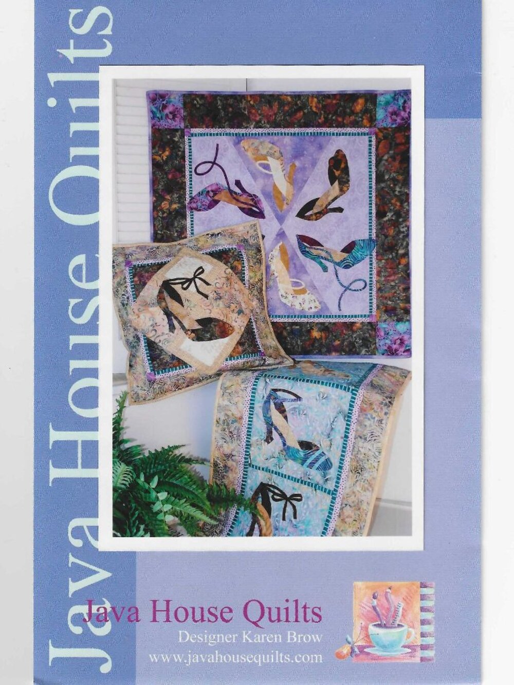 Java House Quilts "Heel of Fortune" Shoe Themed Paper Pattern by Karen Brow